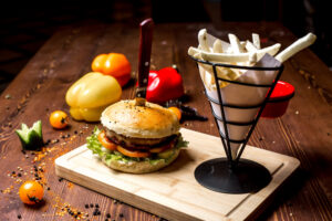 Burgers, Snacks & Drinks